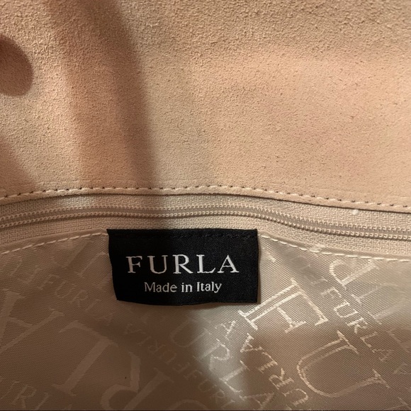Furla Vintage Beige Leather Handag - Picture 7 of 10